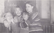 Petkov večer v diskoteki FV v sezoni 1983/84, levo na fotografiji Boštjan Vrhovšek - Botz