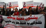 Protesti v podporo paštunskemu aktivistu