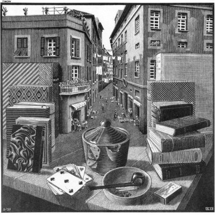 Escher Stil Life and Street