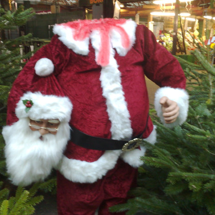 Božiček z glavo v roki, navadn a ne