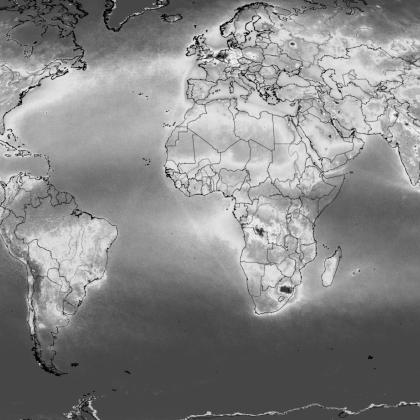 Globalne letne povprečne koncentracije NO2 v troposferi, 2018 ESA