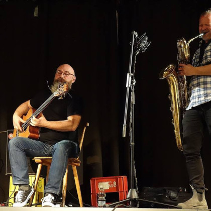 Trzaska, Mazur, Jørgensen Trio (foto: Tina Jenko)