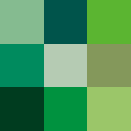 50 shades of green 