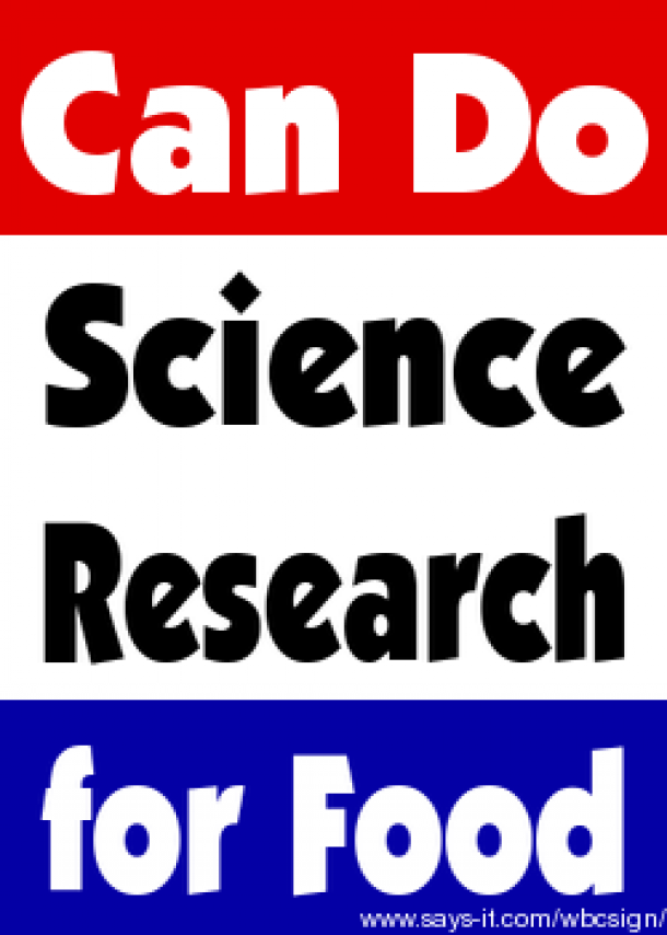 Can do science research for food