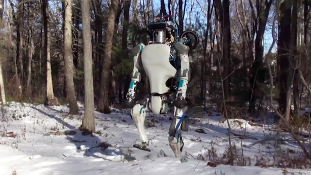 Robot in sneg