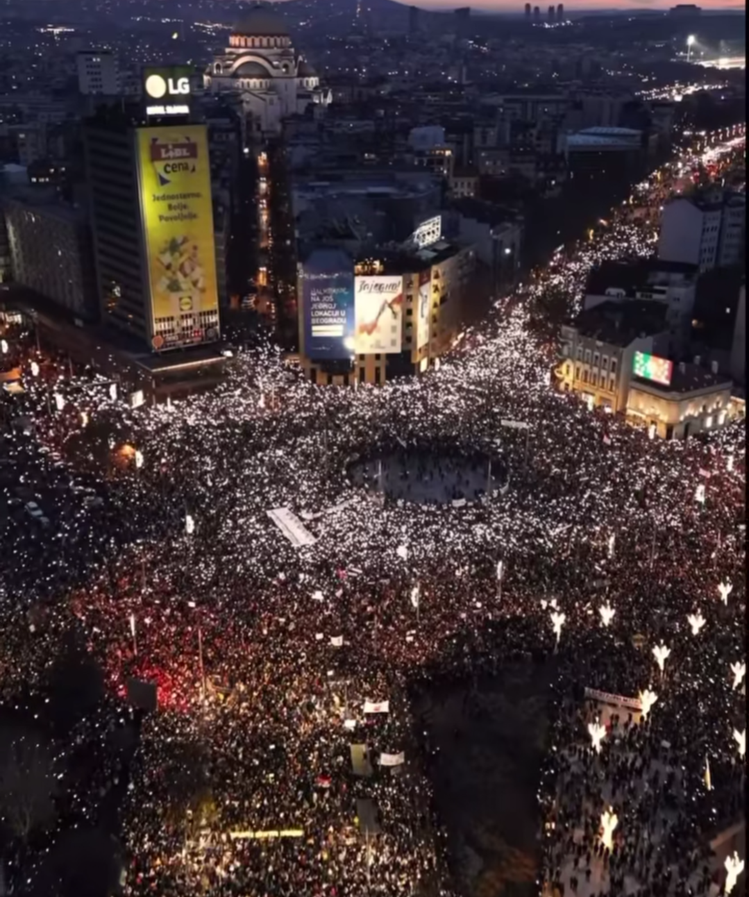 Največji srbski protesti od leta 2000