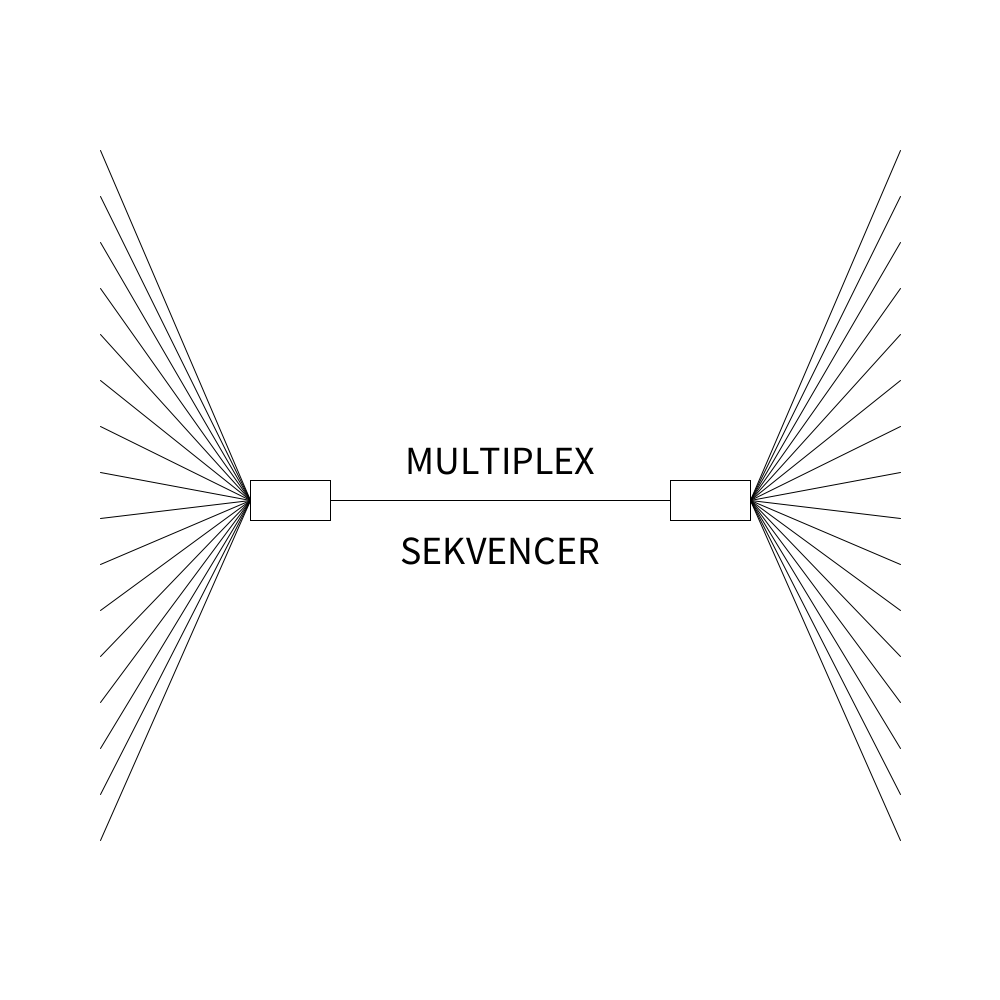 Multiplex sekvencer: pilotni poskus