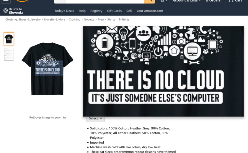 There is no cloud