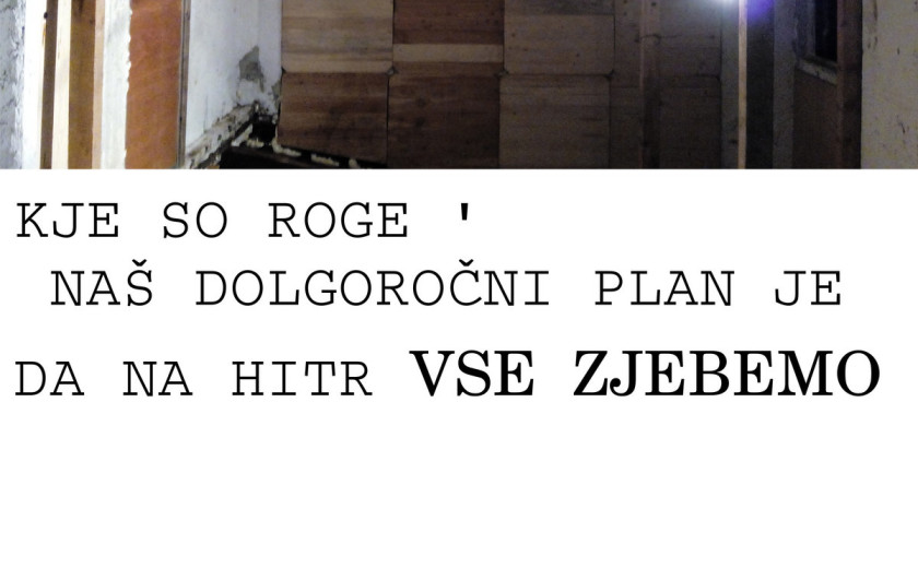 Naslovnica albuma naš dolgoročni plan je ... od kje so roke