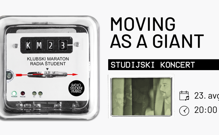 Klubski maraton 2023: Moving as a Giant v živo na Radiu Študent