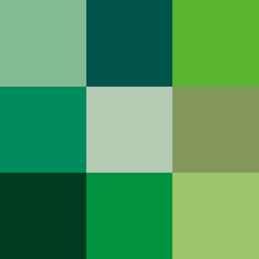 50 shades of green 